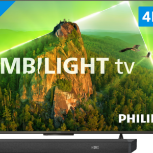 Philips 65PUS8108 - Ambilight (2023) + Soundbar + Hdmi kabel