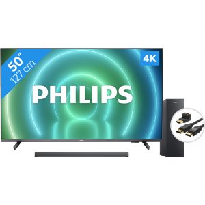 Philips 50PUS7906 - Ambilight + Soundbar + Hdmi kabel