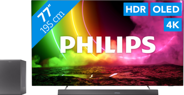 Philips 77OLED806 - Ambilight + Soundbar + Hdmi kabel