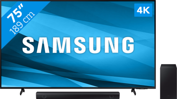 Samsung Crystal UHD 75BU8000 (2022) + Soundbar