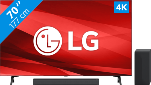 LG 70UQ81006LB (2022) + Soundbar