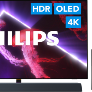 Philips 55OLED807 - Ambilight (2022) + Soundbar + Hdmi kabel