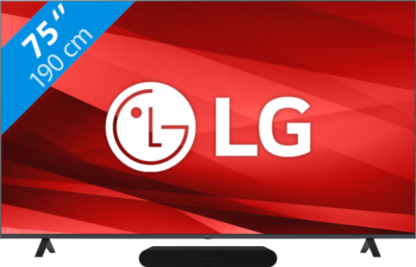 LG 75UQ80006LB (2022) + Soundbar