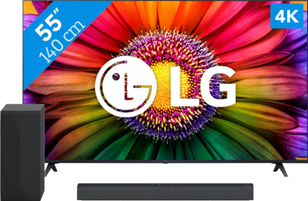 LG 55UR80006LJ (2023) + Soundbar
