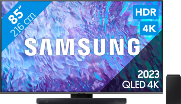 Samsung QLED 85Q80C (2023) + Soundbar