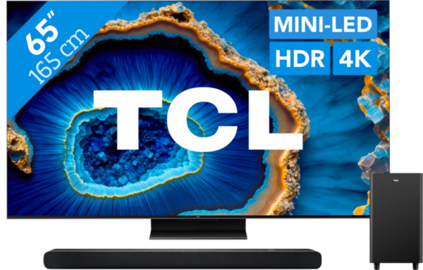 TCL QD Mini-LED 65C803 (2023) + Soundbar