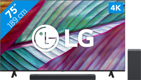 LG 75UR76006LL (2023) + Soundbar