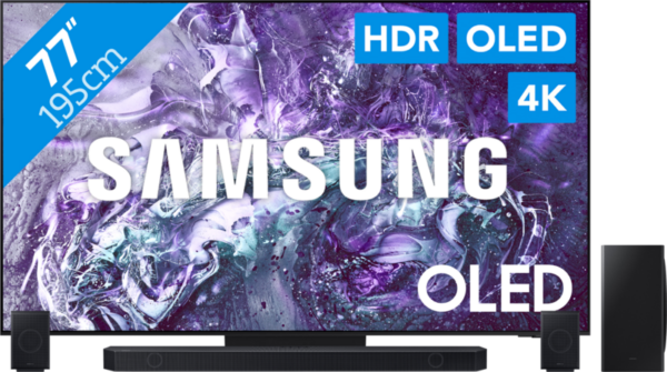 Samsung OLED 4K 77S95D (2024) + Soundbar