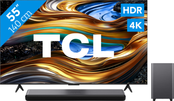 TCL 4K LED 55P71B (2024) + soundbar