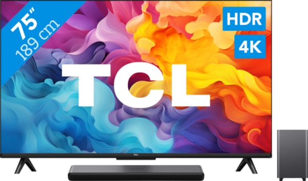 TCL 4K LED 75P61B (2024) + soundbar