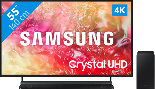 Samsung Crystal UHD 55DU7100 (2024)  + Soundbar