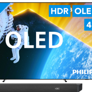 Philips Ambilight TV 77OLED809 + Soundbar + Hdmi kabel