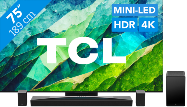 TCL QD Mini-Led 75C81B (2024) + soundbar