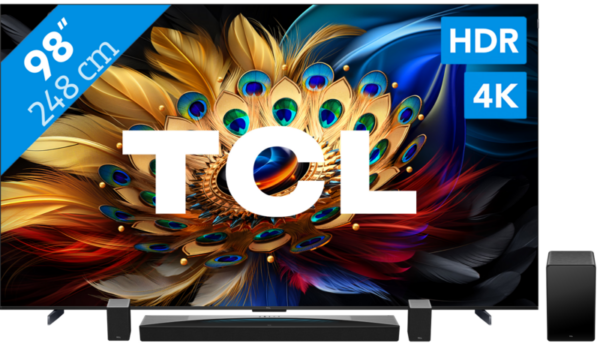 TCL QLED 98C61B (2024) + soundbar